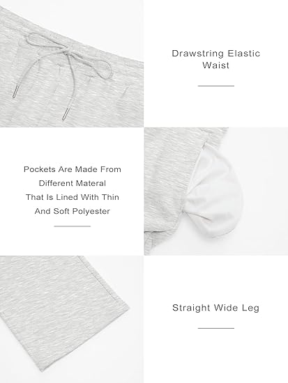 Trendy Queen Women’s Wide Leg Fleece Sweatpants – Winter Baggy Lounge Pants