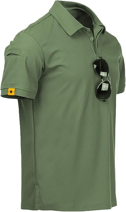 ZITY Men's Short Sleeve Polo Shirt – Tactical Athletic Golf Collared Tee