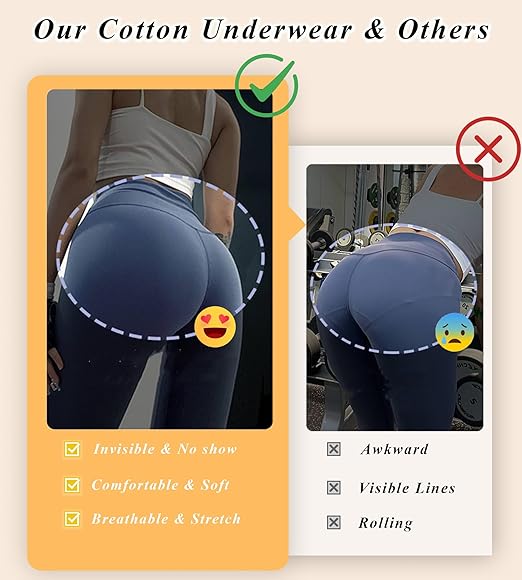 Cotton Underwear for Women – Soft Breathable Thong Panties (Pack, XS–XL)