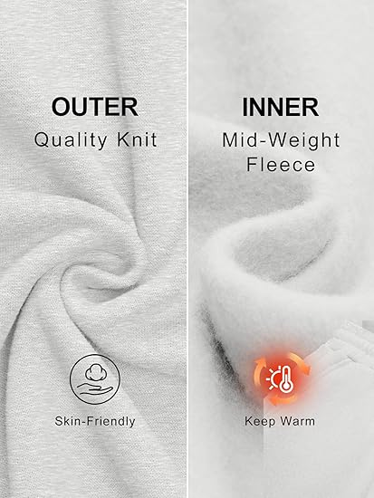 Trendy Queen Women’s Wide Leg Fleece Sweatpants – Winter Baggy Lounge Pants