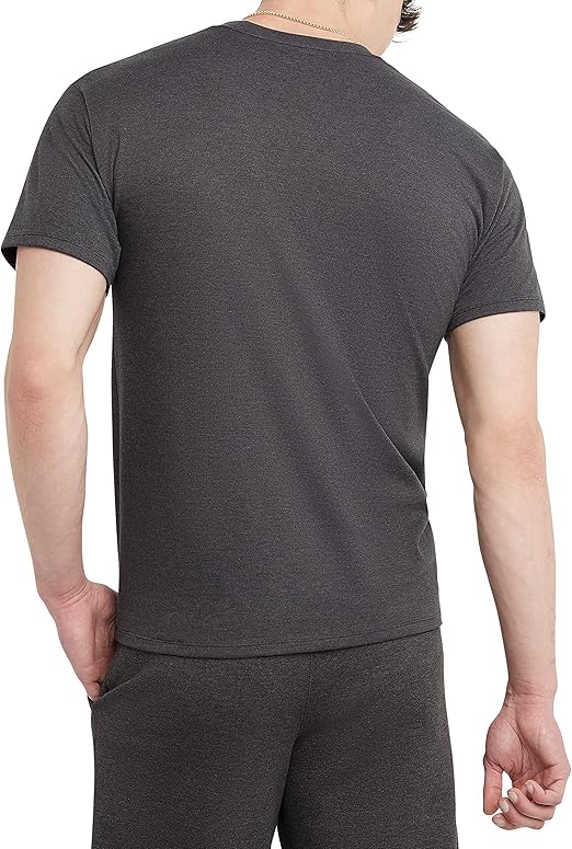 Champion Men's Graphic Script Cotton Crewneck Midweight T-Shirt